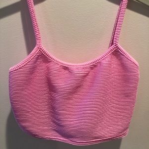 ‼️SOLD‼️ PRETTY LITTLE THING  pink crop top